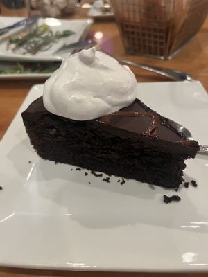 This is not the chocolate peanut butter cake, it’s their chocolate olive oil cake and it was unfortunately too dry to enjoy. The chocolate outer layer is pretty tasty tho!  at Seva - Ann Arbor in Ann Arbor