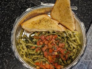 Fettuccine al Pesto at Seva - Ann Arbor in Ann Arbor