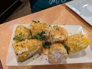 Mexican corn (vegan) at Seva - Ann Arbor in Ann Arbor