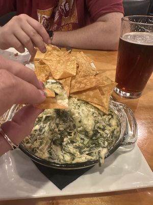 Vegan Spinach artichoke dip  at Seva - Ann Arbor in Ann Arbor