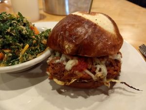 BBQ jackfruit special (vegan) at Seva - Ann Arbor in Ann Arbor