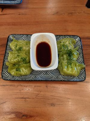 Vegetable gyoza at Umaii in Dresden