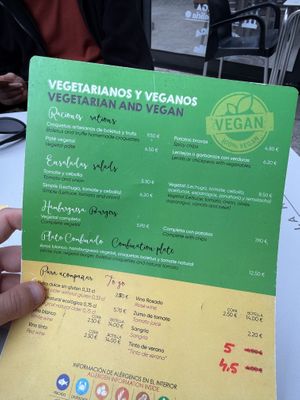 I had the burger, it was ok. It was with vegetable burger   at Duas Ruas Bodeguilla in Melide