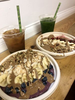 Smoothie bowls, coffee, and matcha  at BOL in Wellfleet