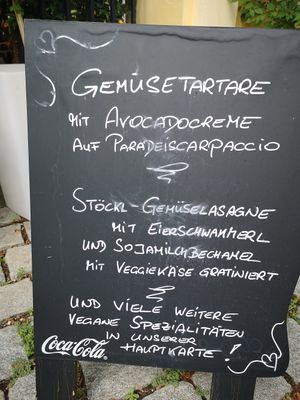 Hinweis aussen vom Parkeingang at Schönbrunner Stöckl in Vienna