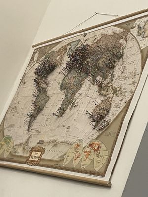 Map  at Szimply in Budapest