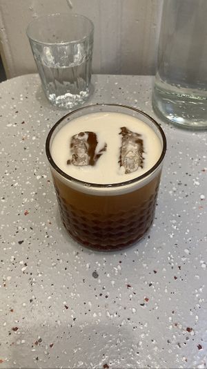 Nitro latte  at Szimply in Budapest