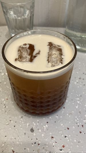 Nitro latte  at Szimply in Budapest