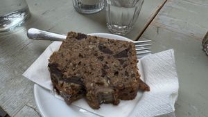 Banana bread  at Szimply in Budapest