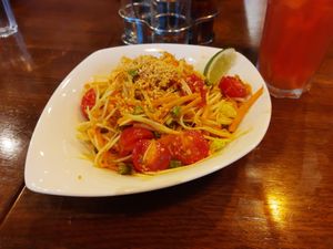 Papaya salad at Be Heroes in Schlieren