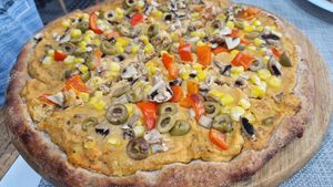 Italian job pizza at Plant Power in Novi Sad