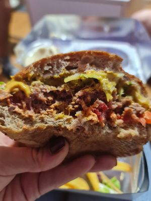 Beyond burger at Plant Power in Novi Sad