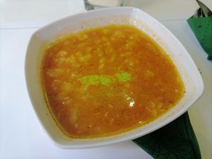 Paradajiz čorba sa tikvicama at Plant Power in Novi Sad