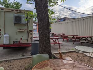 Outdoor seating at LIU at Lick It Up - Spider House in Austin