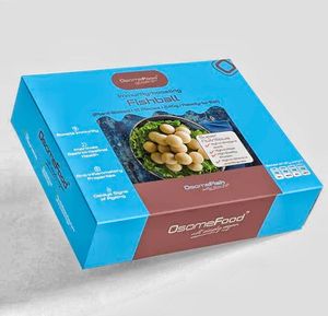 100% plant based Fish ball at OsomeFood in Northeast Singapore