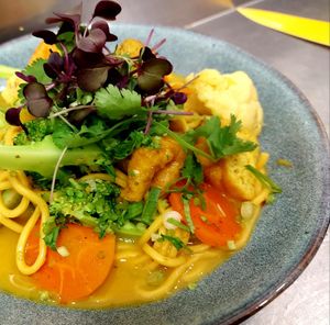 Vegan laksa🥰🌻 at Dfrent Cafe in Victoria Park