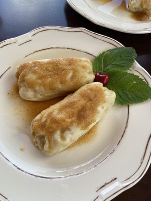 veganski štruklji for the win   at Hotel Tripič in Radovljica