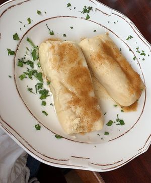 Vegan cheese rolls  at Hotel Tripič in Radovljica