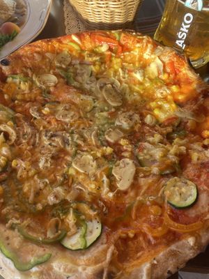 Vegan Pizza  at Hotel Tripič in Radovljica