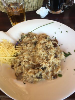 vegan rissoto with mushroom sauce  at Hotel Tripič in Radovljica