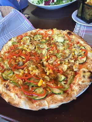 vegan pizza  at Hotel Tripič in Radovljica