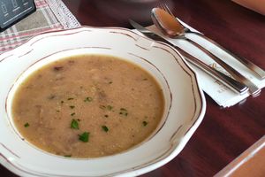 Mushroom soup 🍲 at Hotel Tripič in Radovljica
