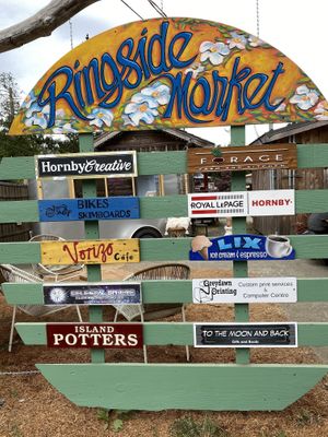 Located inside the Ringside Market  at Vorizo Cafe in Hornby Island