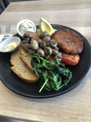 Vegan big breaky  at Mamma Says in Fairfield