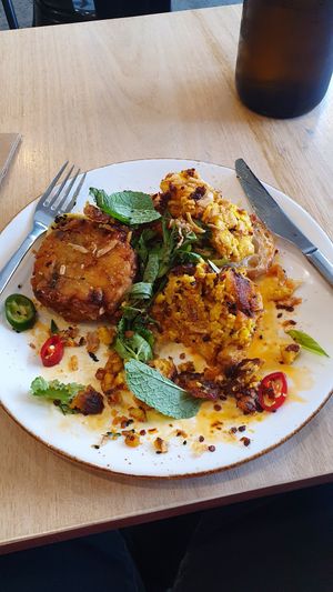 One of the best tofu scrambles I've ever had. This was the chilli scramble. at Mamma Says in Fairfield