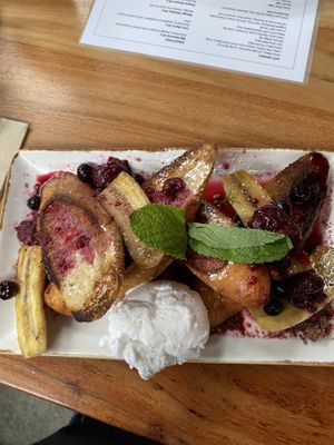 French Toast Forest complete with super creamy ice cream!  at Mamma Says in Fairfield