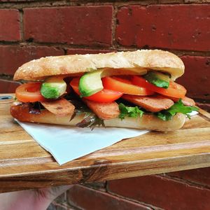 Vegan take on B.L.A.T ... we call this the S.L.A.T at Mamma Says in Fairfield