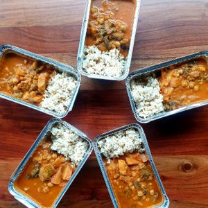 Pumpkin and red kale curry at Mamma Says in Fairfield