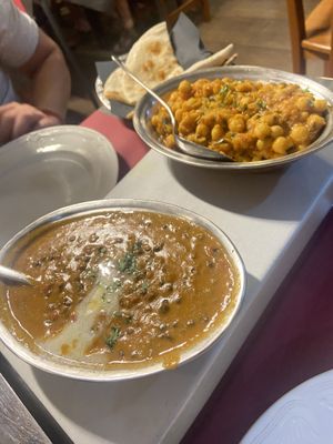 Platos 47 Dal tadka y 48 Channa Masala  at Goa in Peniscola