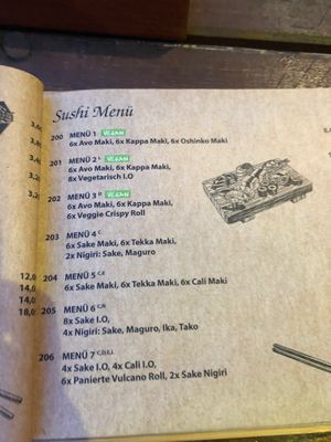 Menu 2 at Golden Choice in Berlin