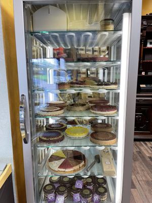 Raw cakes  at Chocolate House in Ljubljana