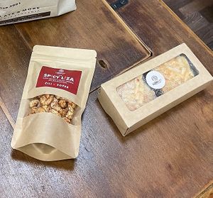 Raw layered apple cake  at Chocolate House in Ljubljana