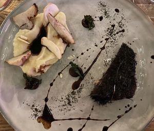 Sellerie Schnitzel mit Katoffelpuree und Topinambur  #Veganuary at ANOAH in Zurich