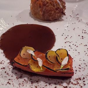 carrot with filled croquette  at ANOAH in Zurich