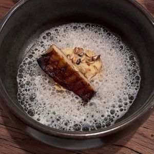 soup with mushroom filet  at ANOAH in Zurich