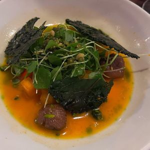 salad with khaki dressing   at ANOAH in Zurich