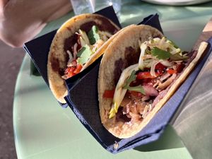 Amuse bouche of tacos!  at ANOAH in Zurich