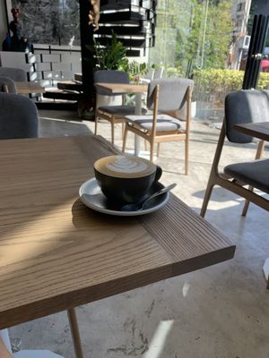 Oat latte at Plantiful - Plant-based Cafe in Bangkok