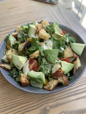 Kale salad. Tasted incredible. at Plantiful - Plant-based Cafe in Bangkok