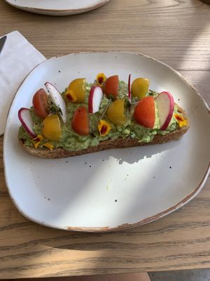 Avo toast at Plantiful - Plant-based Cafe in Bangkok