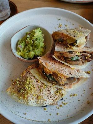 Southwest Quasadilla at Plantiful - Plant-based Cafe in Bangkok