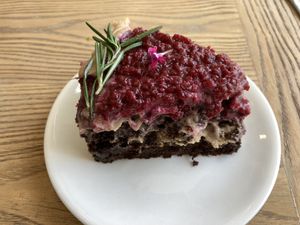 PB&J cake at Plantiful - Plant-based Cafe in Bangkok