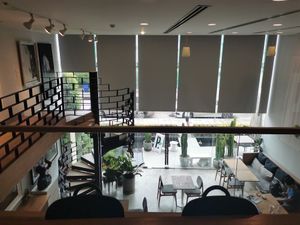 From the mezzanine at Plantiful - Plant-based Cafe in Bangkok