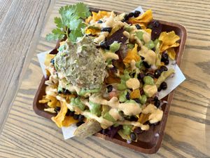 Nachos (mixed vegetables & sweet potatoes)  at Plantiful - Plant-based Cafe in Bangkok
