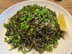 Broccoli pesto pasta   at Plantiful - Plant-based Cafe in Bangkok