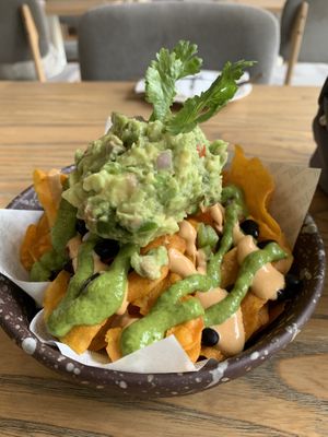Sweet potato nachos 10/10  at Plantiful - Plant-based Cafe in Bangkok